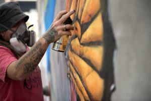 New Mural Downtown Belleville, Painted by Local Artist Chris Bennett