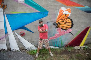 New Mural Downtown Belleville, Painted by Local Artist Chris Bennett