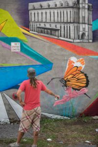 New Mural Downtown Belleville, Painted by Local Artist Chris Bennett