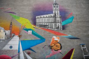 New Mural Downtown Belleville, Painted by Local Artist Chris Bennett