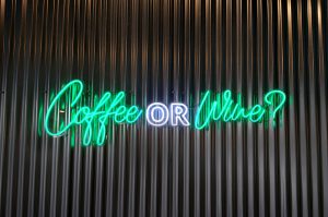 Coffee or Wine neon sign