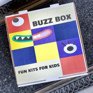 Buzz Box Fun Kits for Kids on doorstep