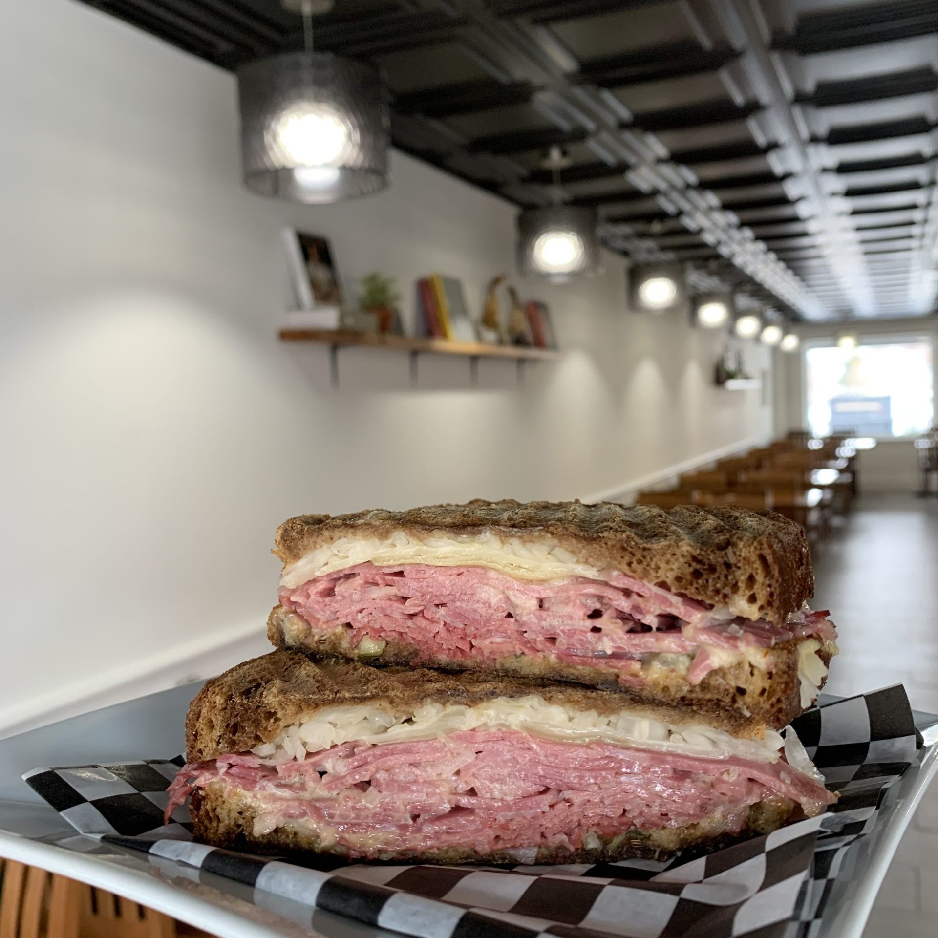 A smoked meat sandwich from The Counter restaurant in downtown Trenton